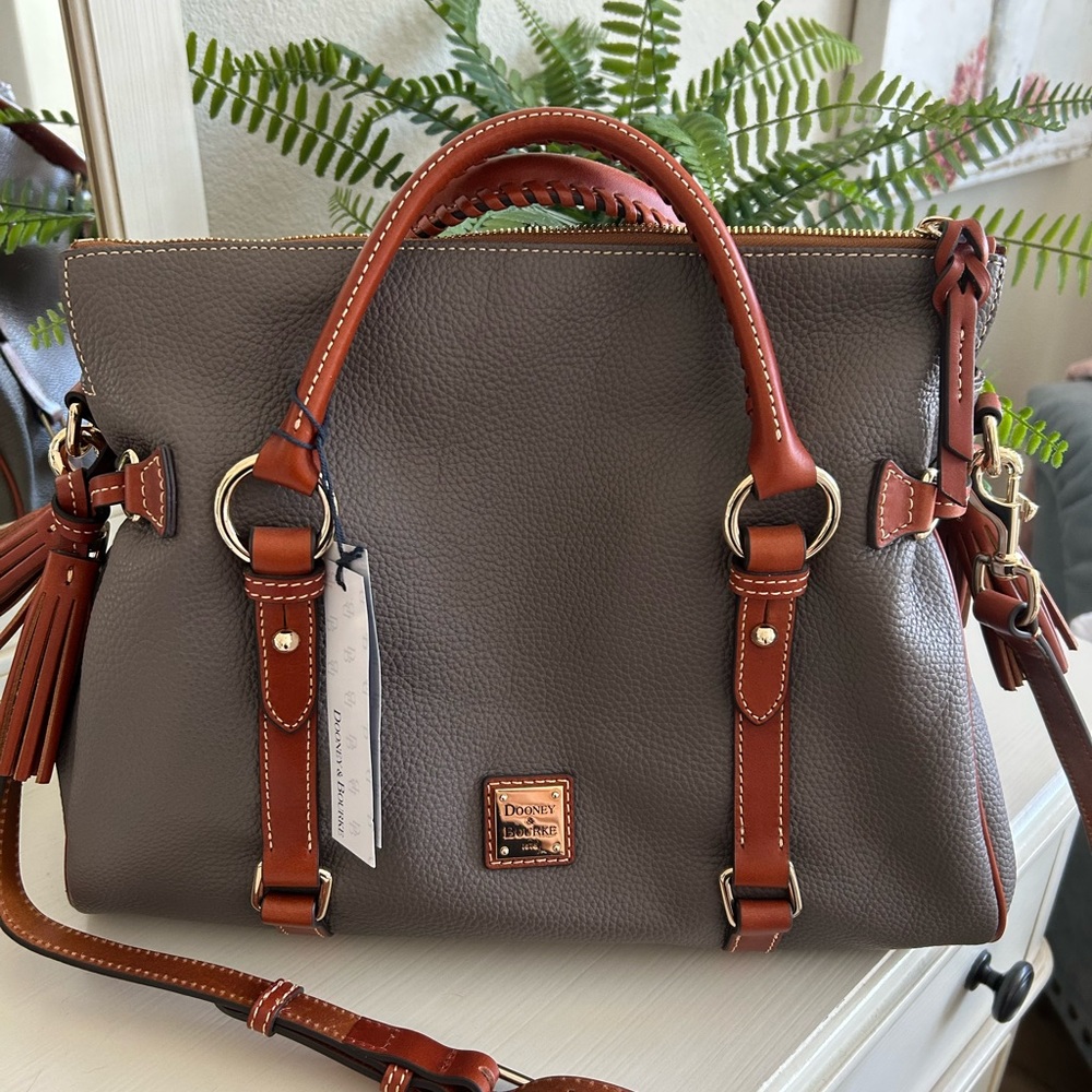 Dooney and Bourke Pebbled Leather Satchel